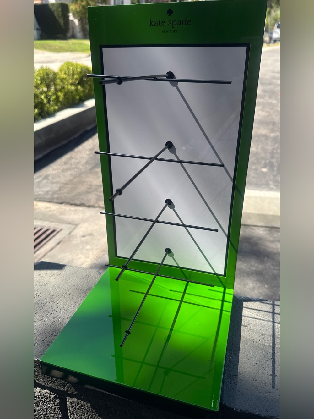 kate spade Green Jewelry/Glasses Display Stand with Black Pegs